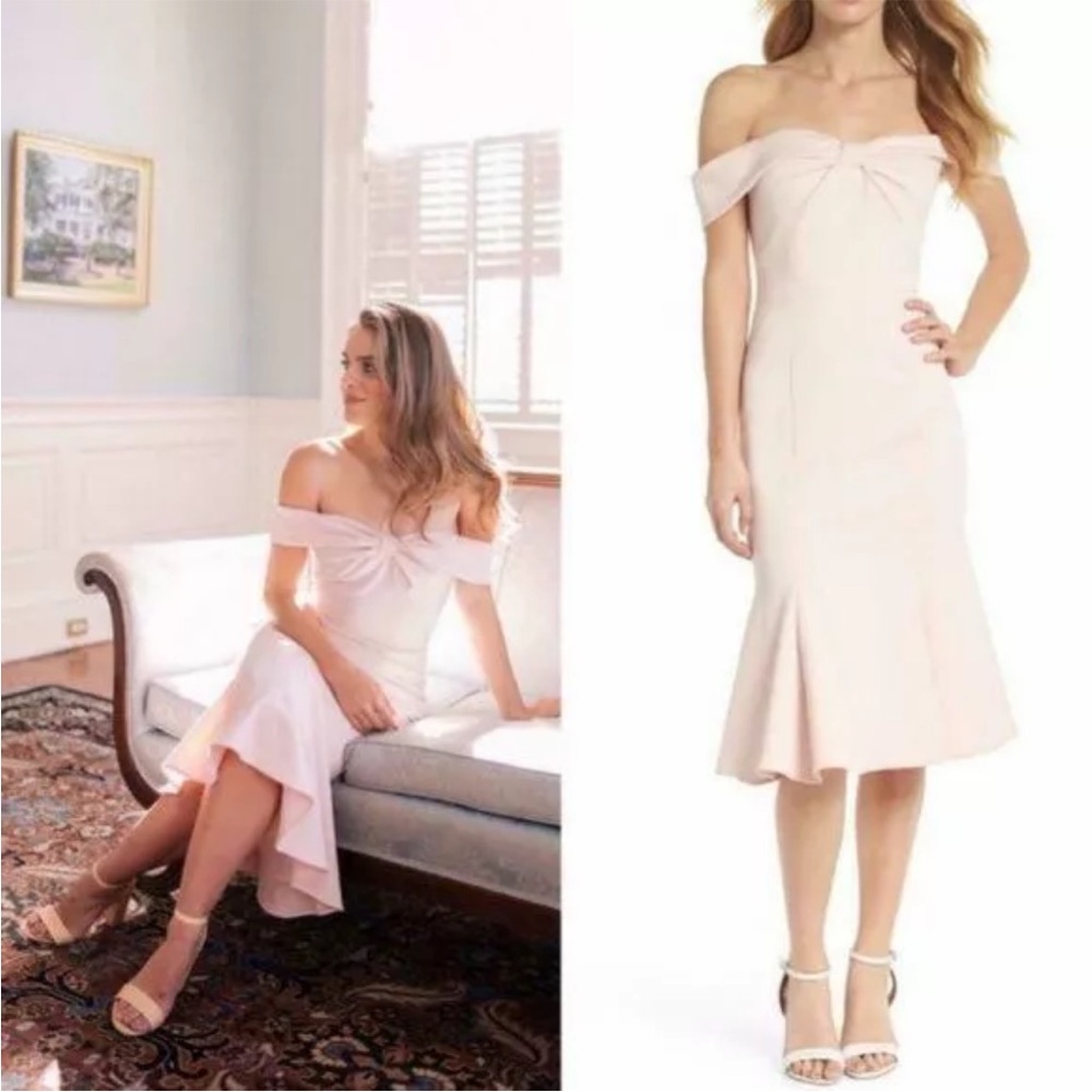 Gal Meets Glam Tyler Off Shoulder Bow Dress 10 Julia Berolzheimer never worn